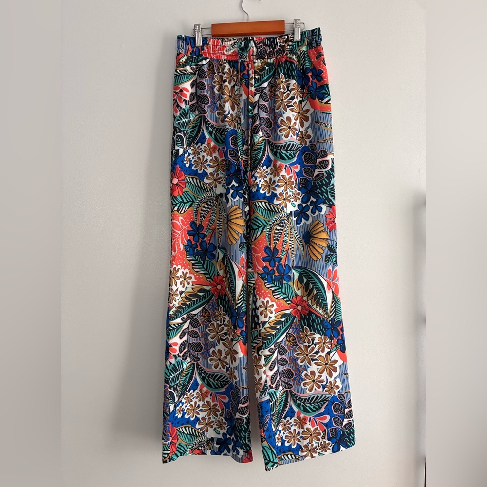 Lilo Sidonio Wide-Leg Floral Print Pants - Multicolor